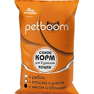 Petboom сухой корм для кошек (мясо, овощами) 10кг