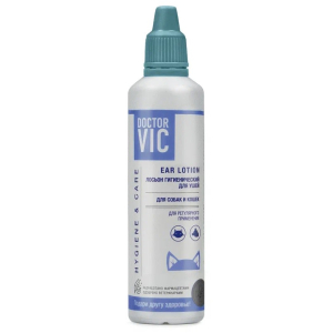Лосьон Doctor VIC гигиенический для ушей собак и кошек, 60 мл.