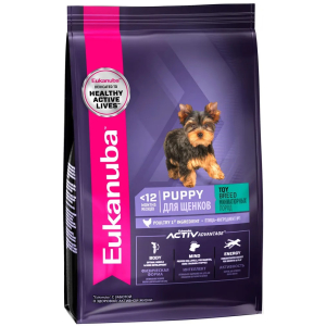 Eukanuba Puppy Toy Breed сухой корм для щенков миниатюрных пород (птица) 500гр
