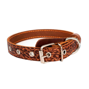 516830 Ошейник кожаный Хампо, ш 30, обх 45-60