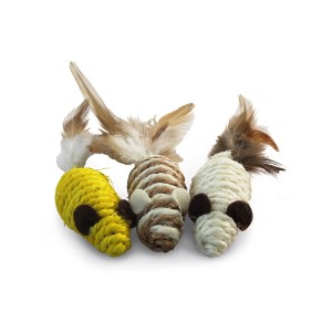 Triol Набор игрушек для кошек (3 мыши), 55мм