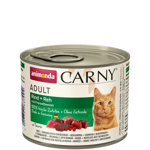 Animonda Carny Консервы для взрослых кошек (говядина, оленина, брусника), 200г