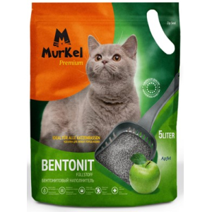 Murkel Наполнитель бентонитовый Яблоко 4кг (5л)