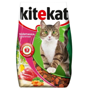 Kitekat для взрослых кошек (Телятинка аппетитная), 15 кг