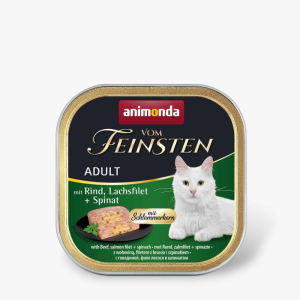Animonda Vom Feinsten консервы для кошек (говядина, лосось, шпинат) 100гр