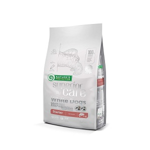Natures Protection SC White Dogs Starter Grain Free Salmon сухой корм для щенков (до 4 мес) с лососем 1,5кг