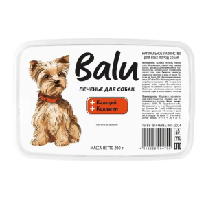BALU Печенье для собак всех пород с кальцием, коллагеном