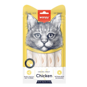 Wanpy Cat Нежное пюре из курицы, 14г*5