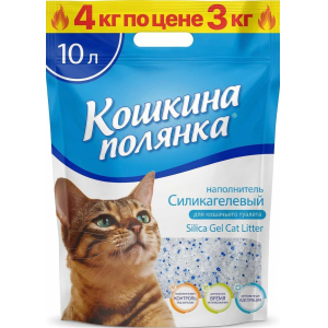 Наполнитель Кошкина Полянка силикагелевый 4кг (10л)