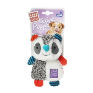 Gigwi Игрушка для маленьких собак Енот с пищалкой 17,5см, серия SUPPA PUPPA