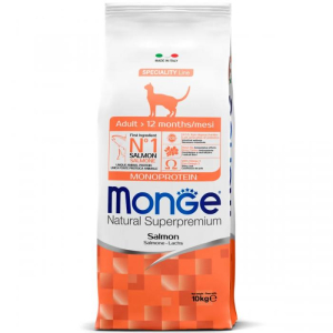 Monge Cat Speciality Line Monoprotein Adult сухой корм для кошек из лосося 10кг