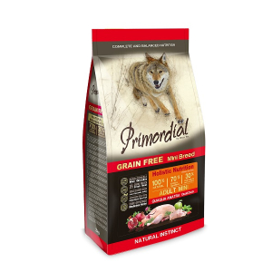 Primordial Dog Корм сухой беззерновой для собак мелких пород (утка, перепел), 6кг