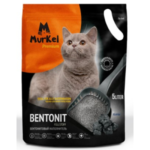 Murkel Наполнитель бентонитовый Уголь 4кг (5л)