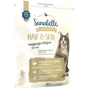 Bosch Sanabelle Корм сухой для кошек, для здоровой шерсти и кожи, 400г