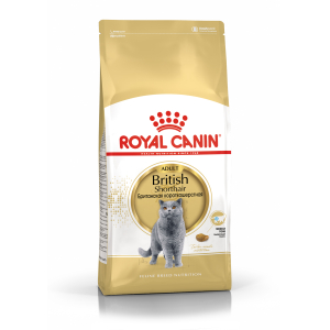 Royal Canin British Shorthair Adult Корм сухой сбалансированный для взрослых британских короткошерстных кошек, 4 кг