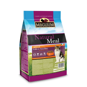 Meglium Cat Корм сухой для привередливых кошек (курица, индейка), 3кг