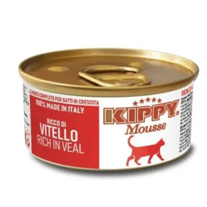 Kippy Mousse Cat для кошек с телятиной,85г