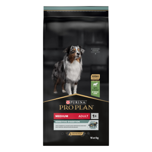 Purina Pro Plan Корм сухой для собак с чувствительным пищеварением (ягненок, рис), 14кг