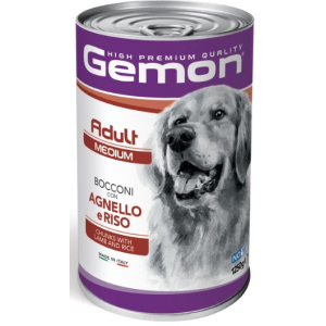 Gemon Dog MEDIUM Adult Lamb / Rice для собак средних пород кусочки с ягненком и рисом ,1250г