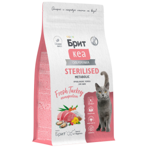 Брит Кеа Sterilised Metabolic сухой корм для стерилизованных кошек (индейка) 1,5кг