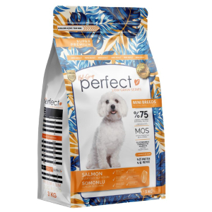 Perfect Pet Foods сухой корм для взрослых собак мелких пород с Лососем 3кг