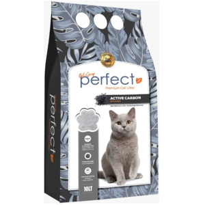 Perfect Active Carbon Bentonite Cat Litter Наполнитель бентонитовый с Активированным углем, 10л