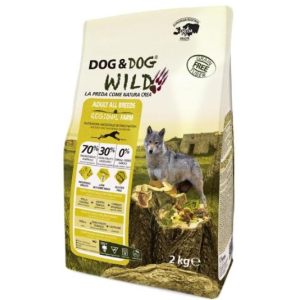 Dog&Dog Wild Regional Farm Adult All Breeds для взрослых собак всех пород (курица, утка, кролик), 2 кг
