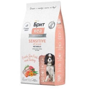 Брит кеа Dog Adult Sensitive Metabolic сухой корм для собак  (морская рыба, индейка) 3кг