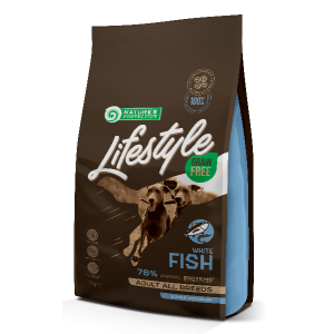 Nature's Protection Lifestyle Grаin Free сухой корм для собак с белой рыбой 10кг