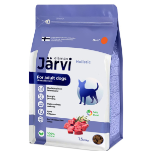 Jarvi сухой корм  для взрослых собак мелких пород с говядиной,1,5кг