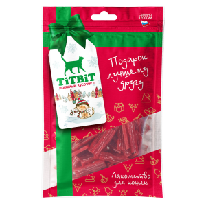 Нарезка мраморная лакомство для кошек (Новогодняя коллекция) 70г