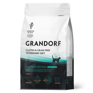 Grandorf  VET CAT GASTROINTESTINAL MODERATE CALO сухой корм для кошек диетический, при острых расстройствах пищеварения на основе бескостной индейки 400гр