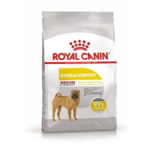 Royal Canin Medium Dermacomfort Корм сухой для взрослых собак средних размеров при раздражениях и зуде кожи, 3 кг