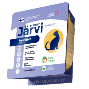 Jarvi для кошек с чувствительным пищеварением с индейкой, мясной паштет,100г