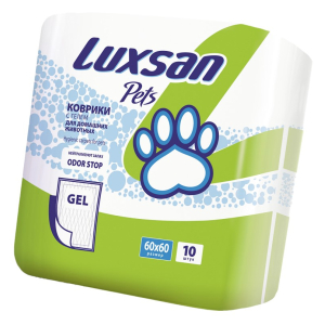 Коврики (пеленки) LUXSAN Premium GEL для животных 60х60, 10 шт