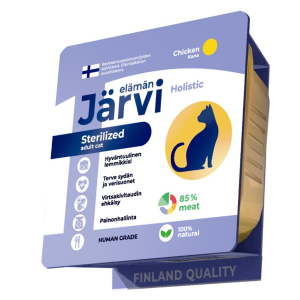 Jarvi для кошек стерилизованных с курицей, мясной паштет,100г