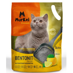 Murkel Наполнитель бентонитовый Лимон 4кг (5л)