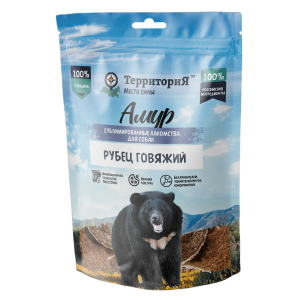 ТерриториЯ Амур Рубец говяжий лакомство сублимированное для собак, 35г