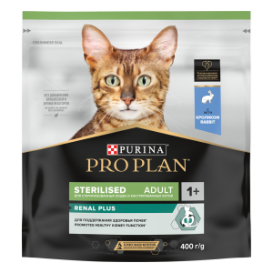 Purina Pro Plan Корм сухой для стерилизованных кошек (кролик), 400г