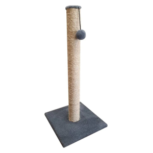 Когтеточка столбик серая (сизаль) 75см