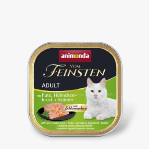 Animonda Vom Feinsten Adult Gourmet Core консервы для кошек (индейка,курица,травы) 100гр