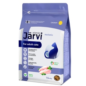 Jarvi сухой корм для взрослых кошек с курицей,1,5кг