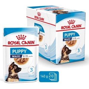 Royal Canin Maxi Puppy Корм консервированный для щенков крупных размеров до 15 месяцев, 140г