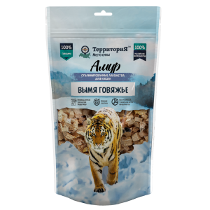 ТерриториЯ Амур Вымя говяжье лакомство сублимированное для кошек 45г