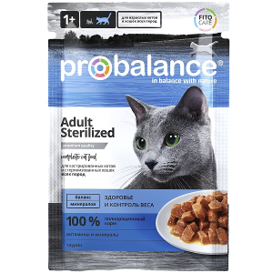ProBalance Корм консервированный для стерилизованных кошек, 85г