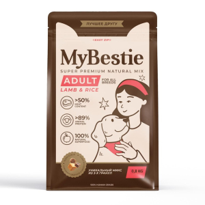 MyBestie Adult сухой корм для собак (ягнёнок) 800гр