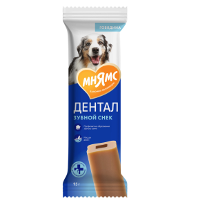 Лакомство Мнямс DENTAL для собак "Зубной снек" с говядиной 95г