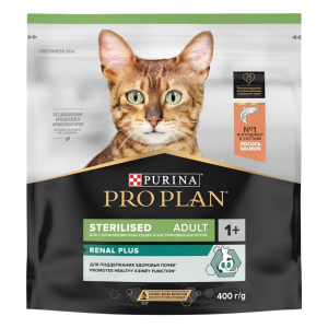 Purina Pro Plan Корм сухой для стерилизованных котов (лосось), 400г