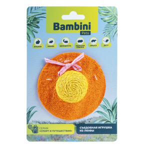 Игрушка Bambini Pets для грызунов "Шляпка" из люфы