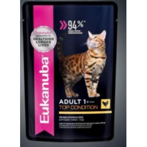 Eukanuba CAT ADULT TC CHICKEN для кошек старше 1 года ,85г.